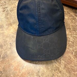 Gucci Black Monogram Cap